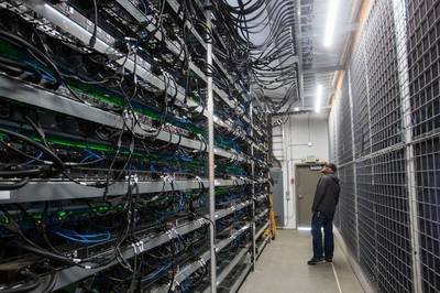 Expansive mining farm utilizing cutting-edge German devices