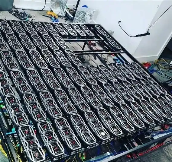 Overview of a mining farm equipped with Litecoin miners